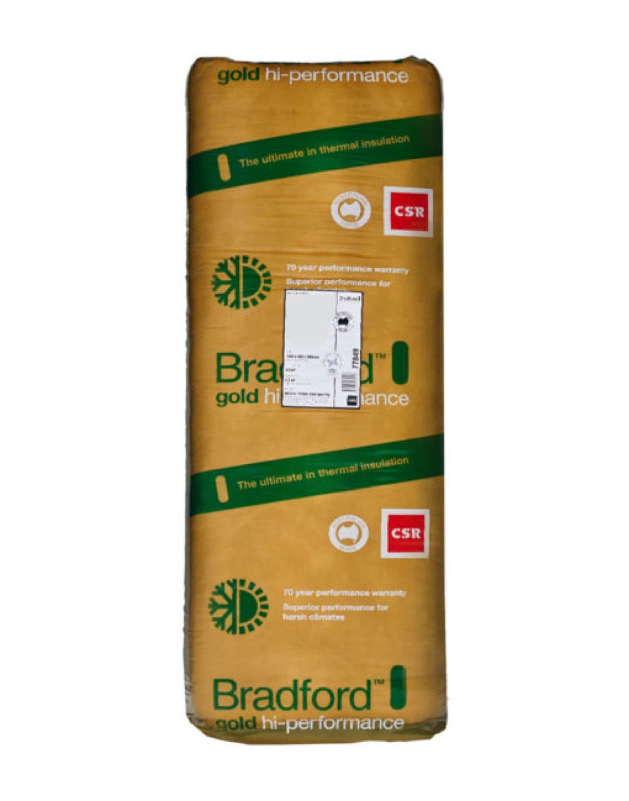 Bradford Glasswool High Performance Wall Batts R2.7 430 Wide, 5 Piece Pack 1160mm x 420mm x 90mm